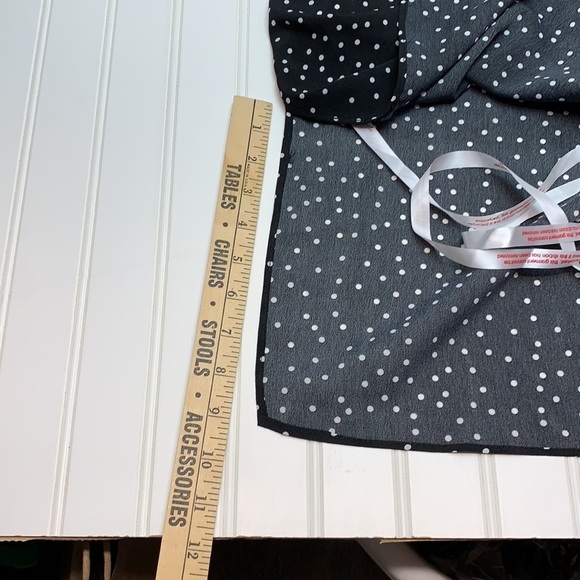 Missguided black polka dot, drape front dress NWT - Picture 15 of 16